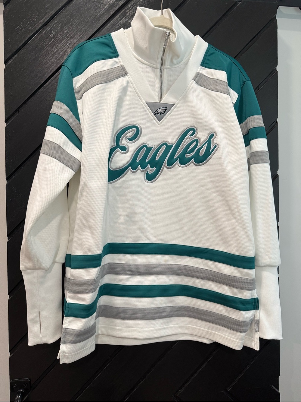 Eagles Pullover Football Jersey - White & Teal